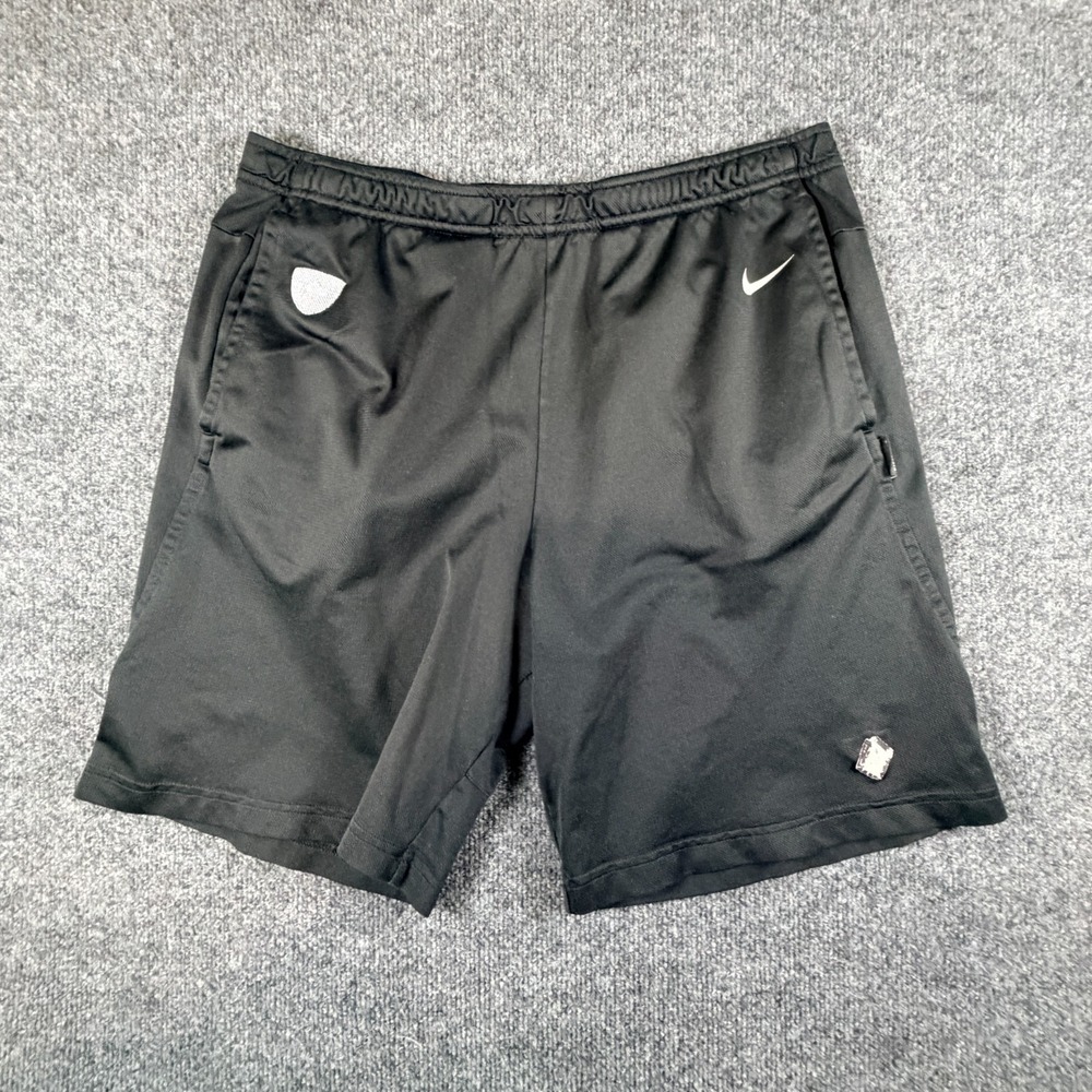 Nike On Field Dri Fit Training Shorts Men Large Black Performance Running Sports